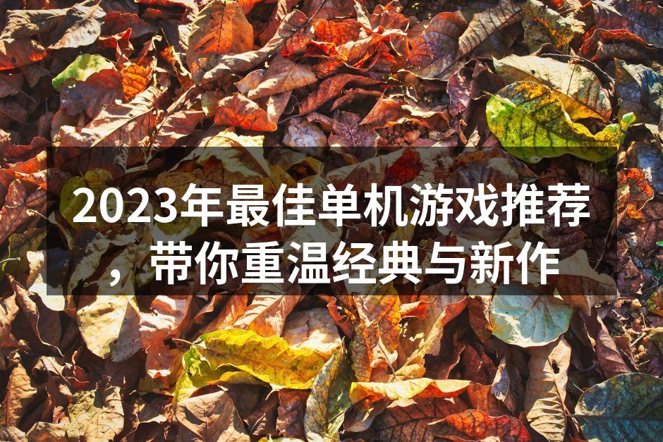 2023年最佳单机游戏推荐，带你重温经典与新作